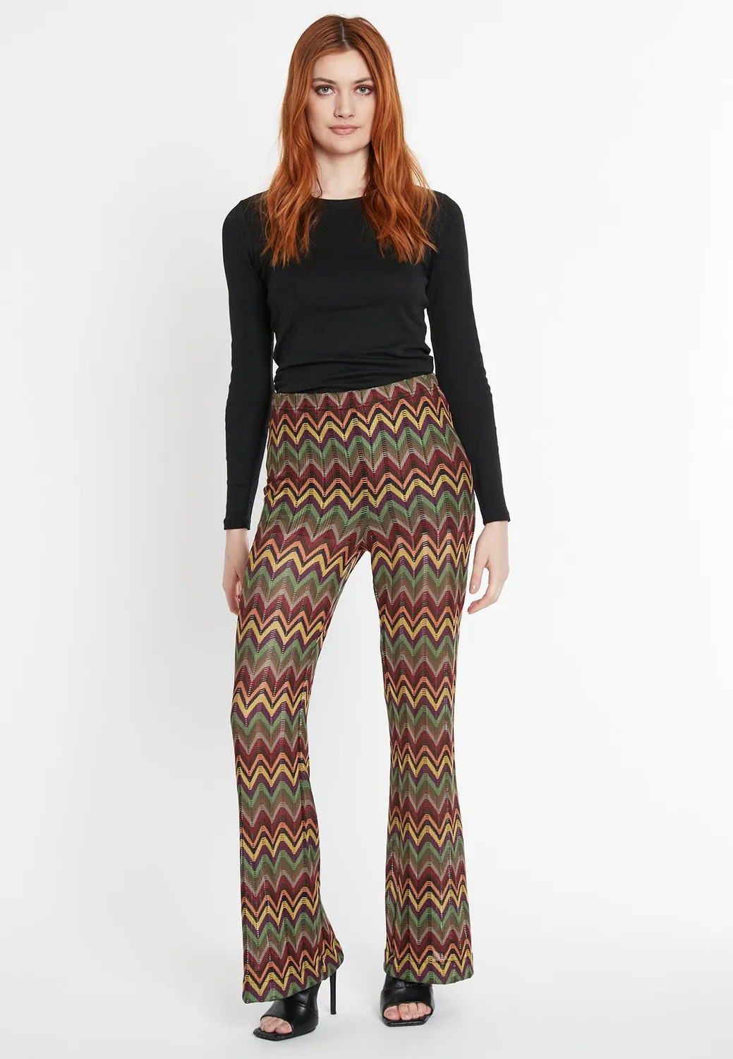 Ana Alcazar Susana pantaloni maglia svasati autunnali
