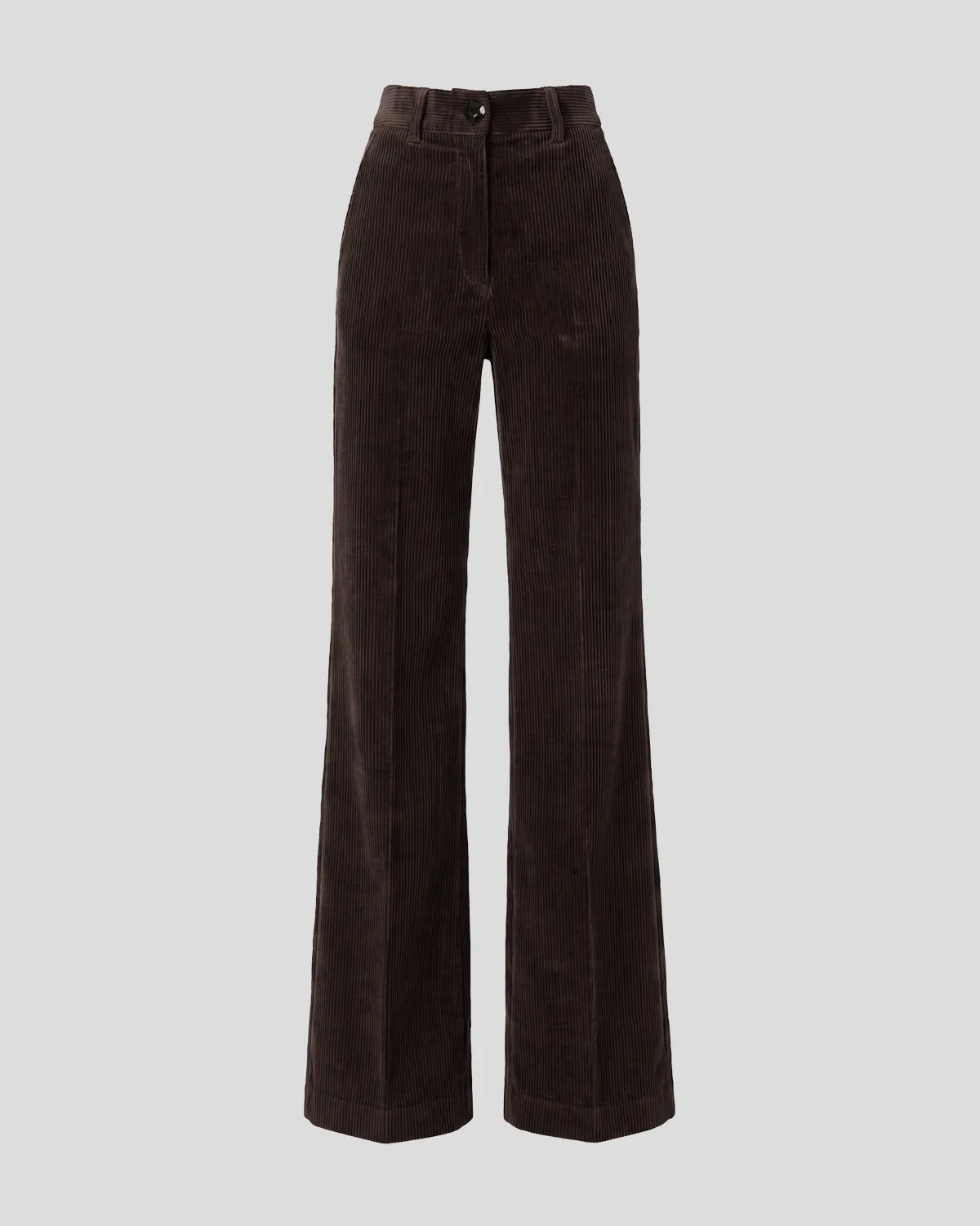 Violante Nessi Francis pantaloni marrone velluto cotone