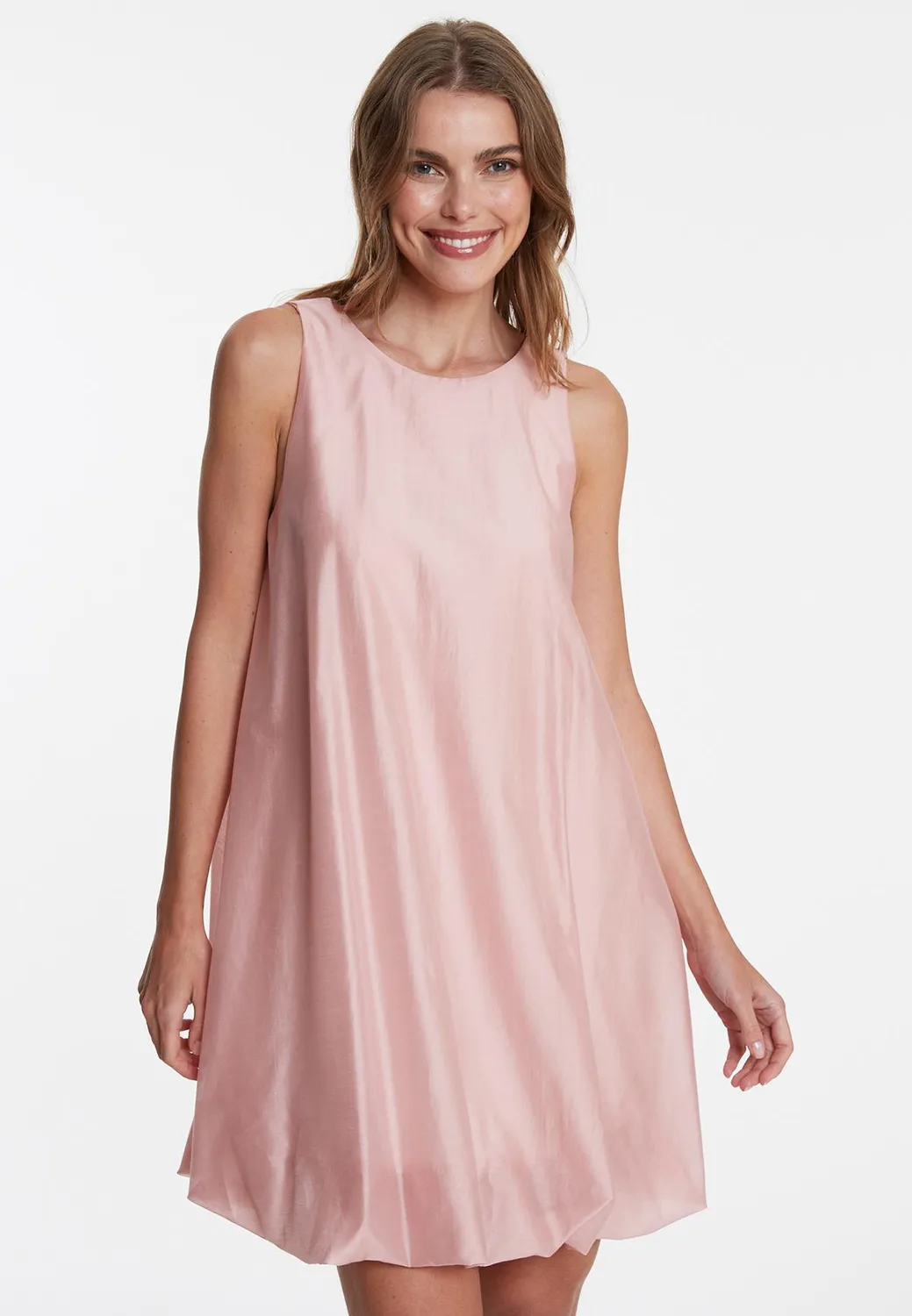 Ana Alcazar Wakesa abito palloncino rosa lyocell