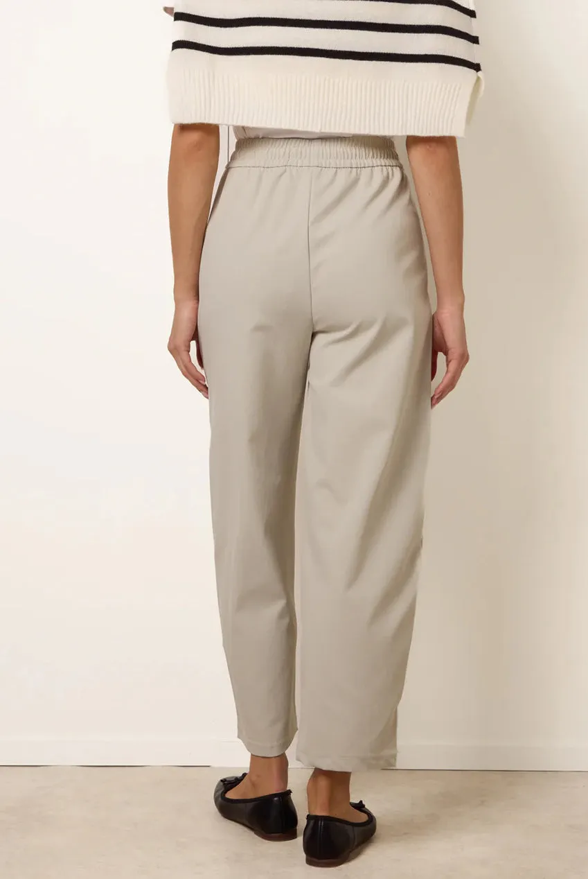 Blue Vanilla Elastic Waist Drawstring pantaloni stone poliestere