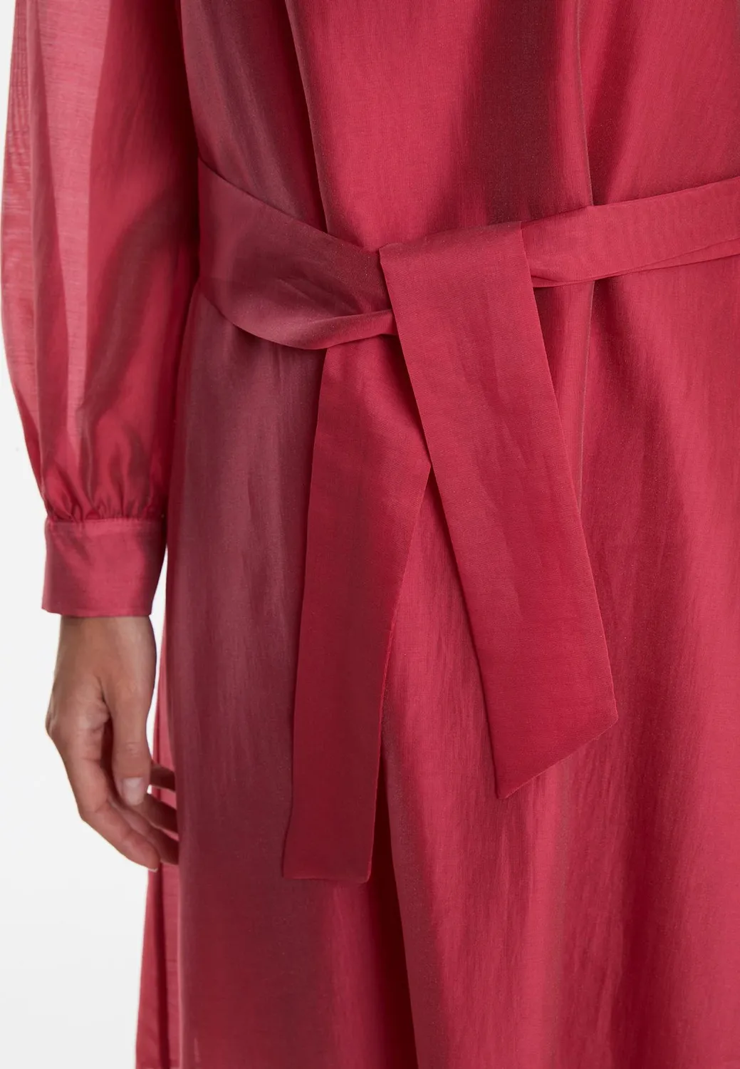 Ana Alcazar Wakoa abito camicia rosa lyocell