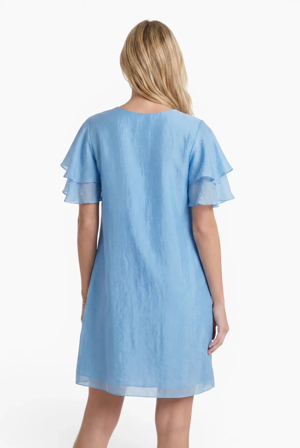 Ana Alcazar Duzia abito balze mini azzurro lyocell