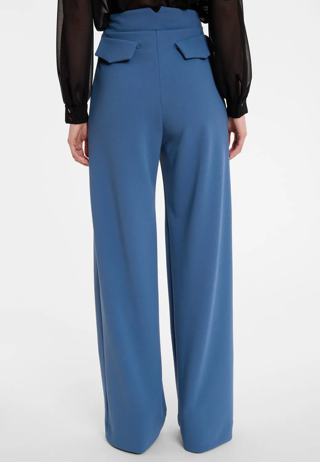 Ana Alcazar Marlene Adyla pantaloni palazzo blu