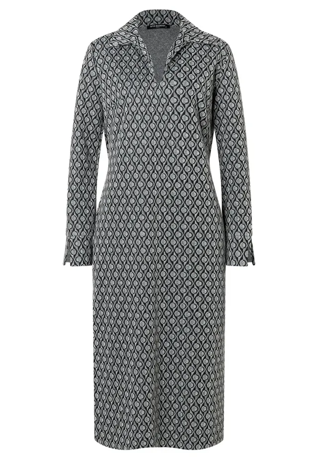 Ana Alcazar Sofine abito midi camicia fantasia blu