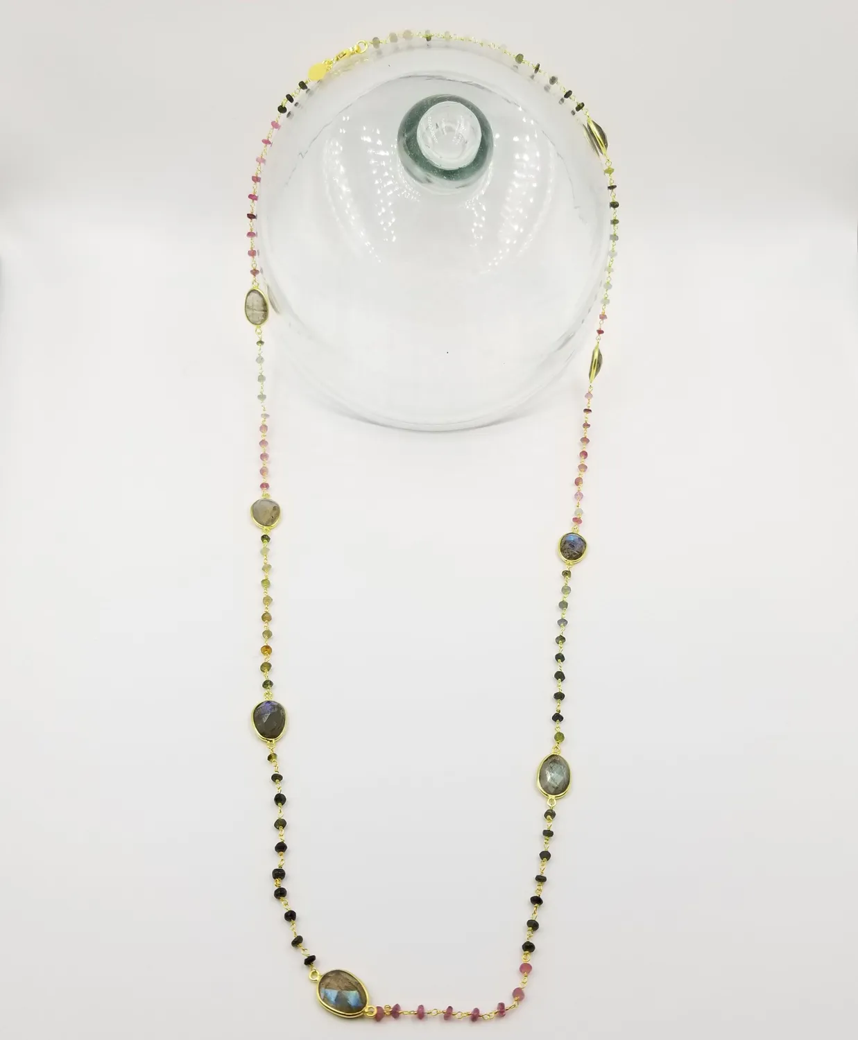Our Dve Catherine Necklace collana oro labradorite