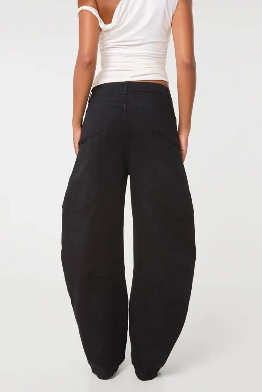 Pink Vanilla Extreme Cargo jeans balloon neri vita alta