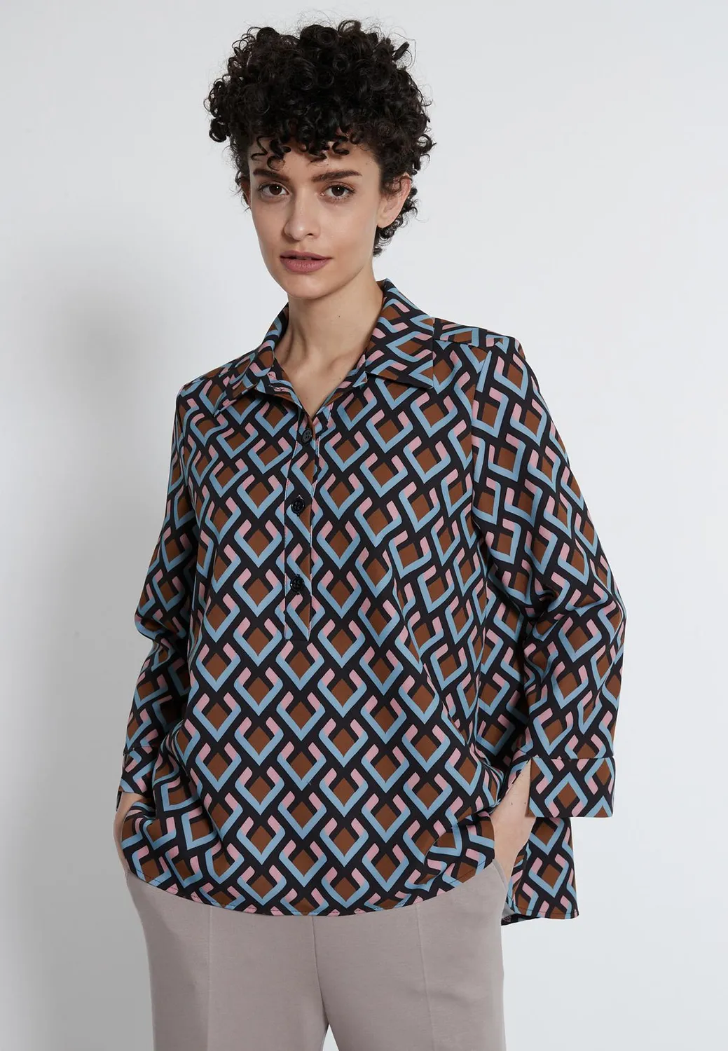 Ana Alcazar Halise blusa larga da ufficio casual