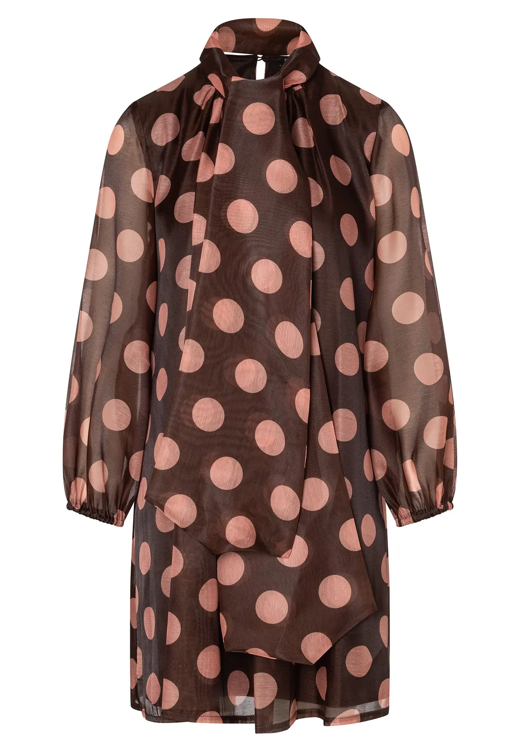Ana Alcazar Eumonas abito organza pois marrone