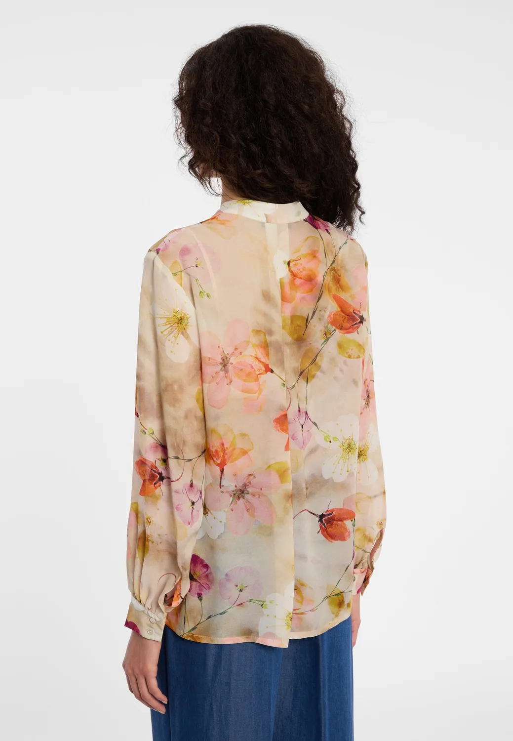 Ana Alcazar Dovra blusa chiffon fantasia floreale