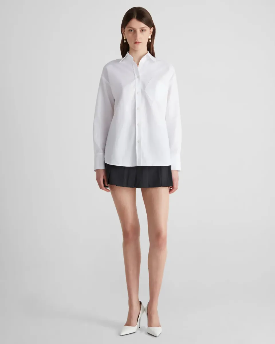 Violante Nessi Violi camicia bianca cotone oxford