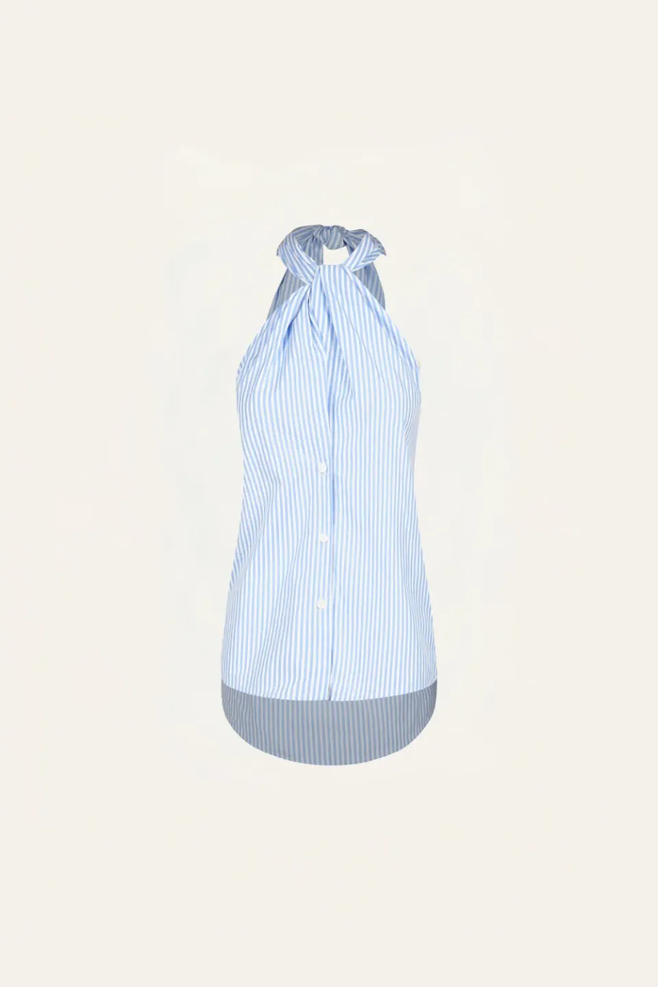Johanna Ortiz Modern Inner Balance camicia azzurra fiocco