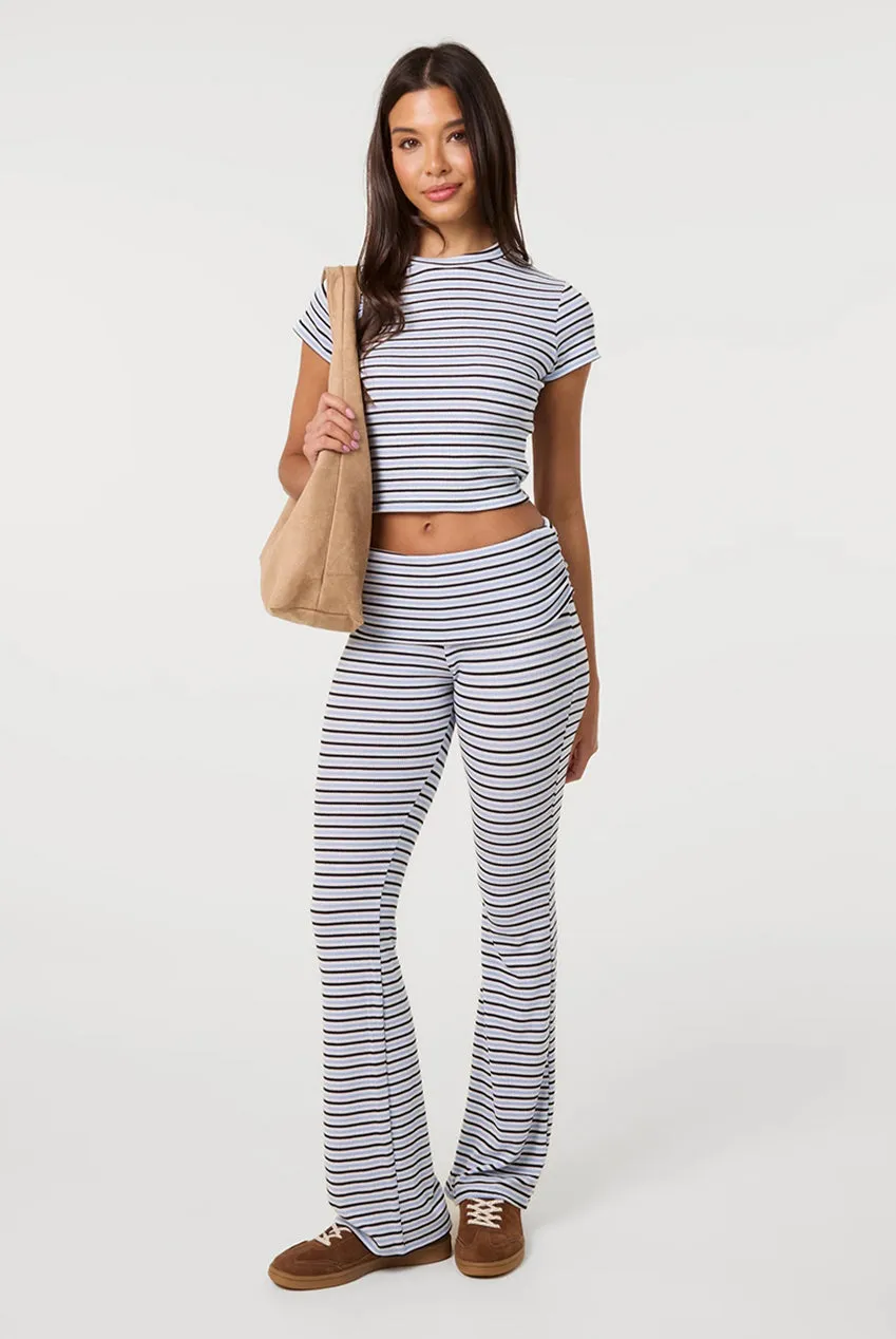 Pink Vanilla Stripe Baby maglia blu S girocollo