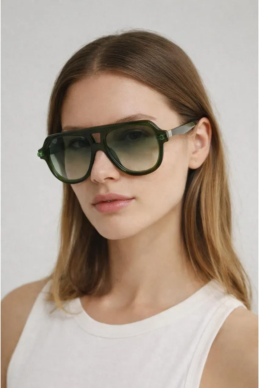 SVNX Bold Navigator Occhiali da Sole Verdi Lente Verde