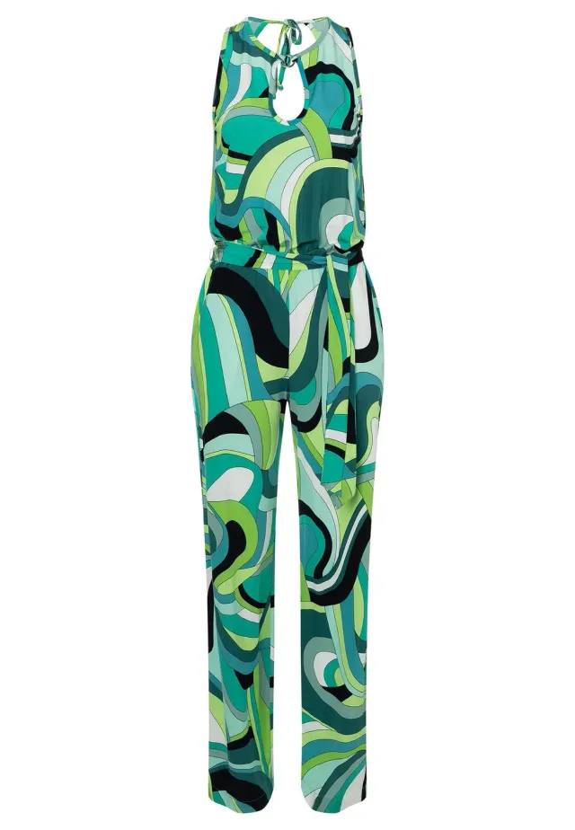 Ana Alcazar Riccy jumpsuit tuta estiva verde retro