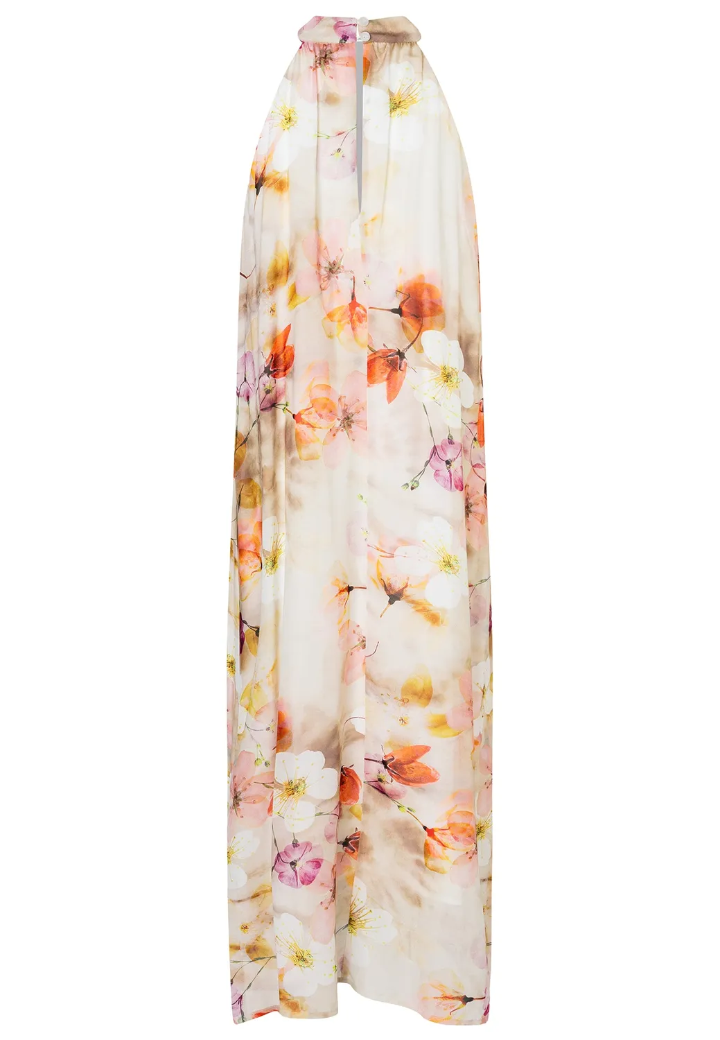 Ana Alcazar Deiza Abito halterneck maxi fiori