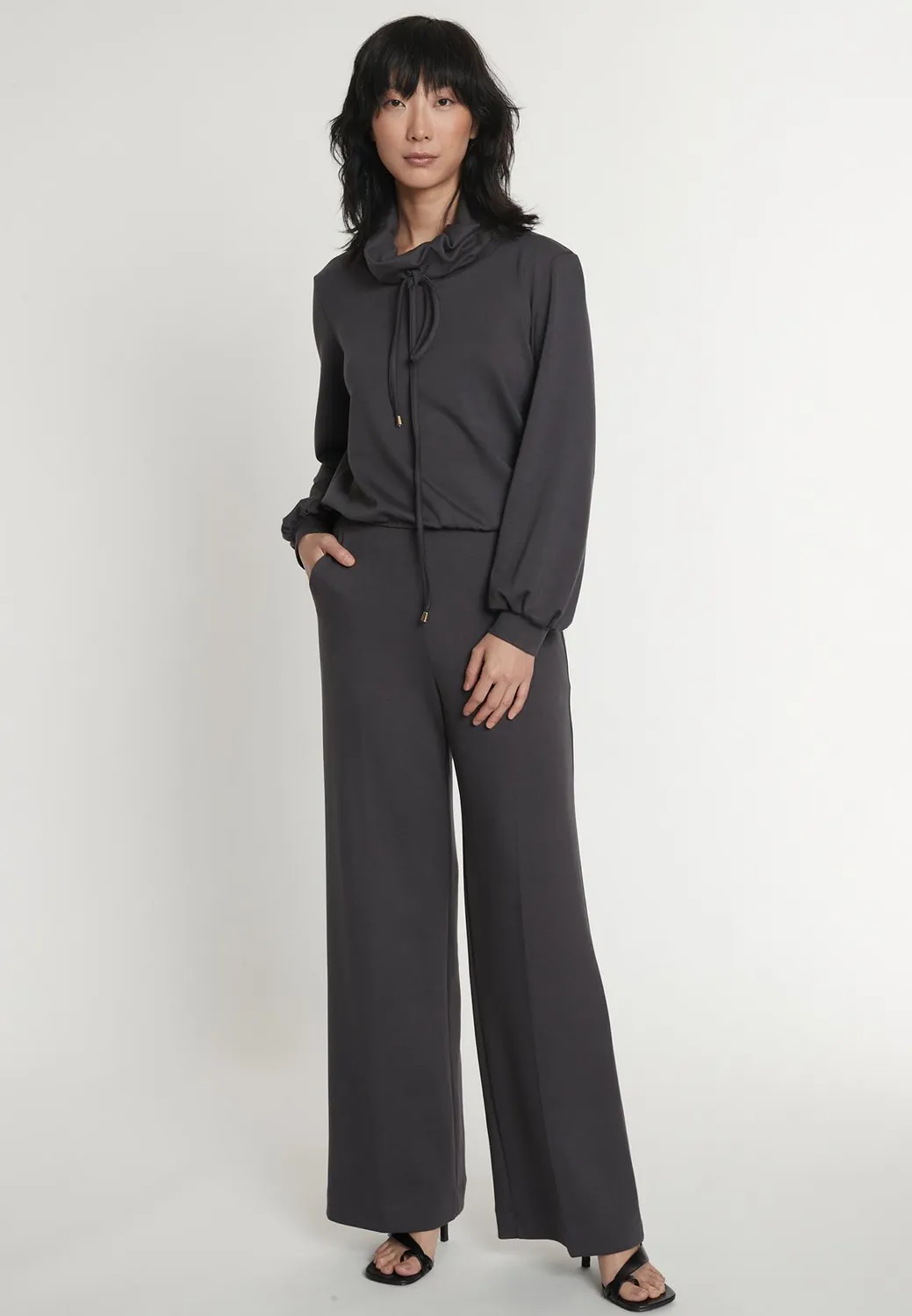 Ana Alcazar Irmy pantaloni Marlene grigi piega