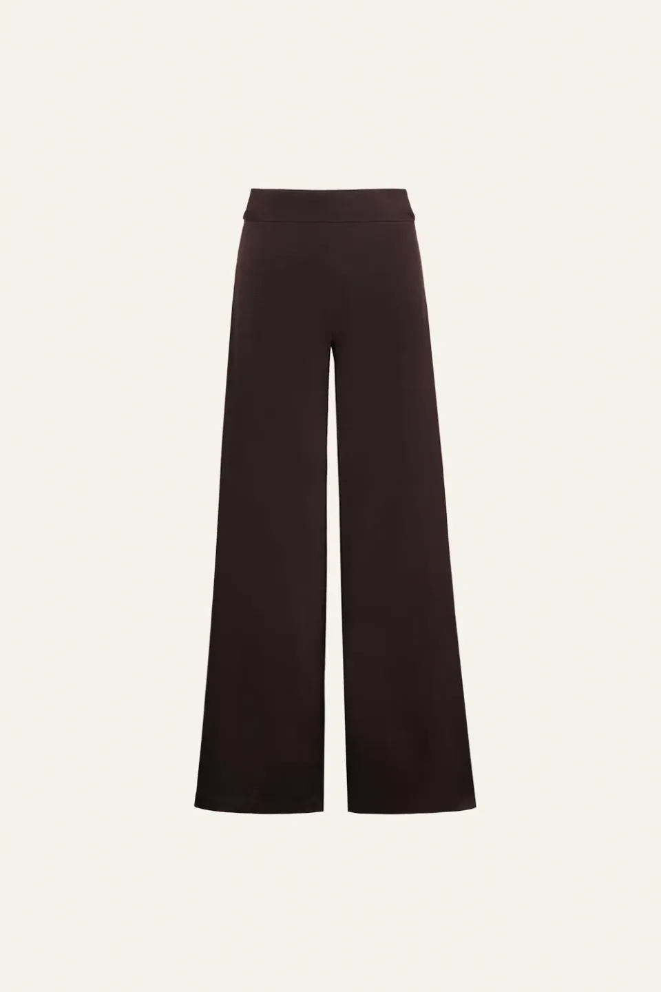 Johanna Ortiz Dark Petals pantaloni cioccolato palazzo