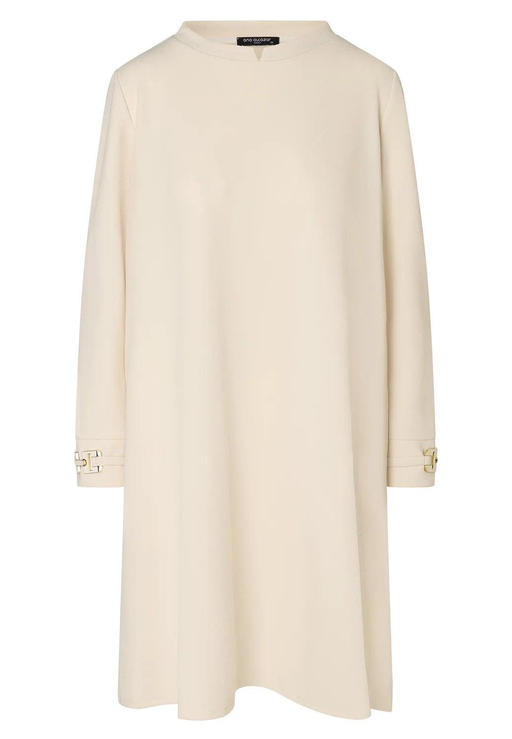Ana Alcazar Elyonora Vestito Svasato Nero con Tasche