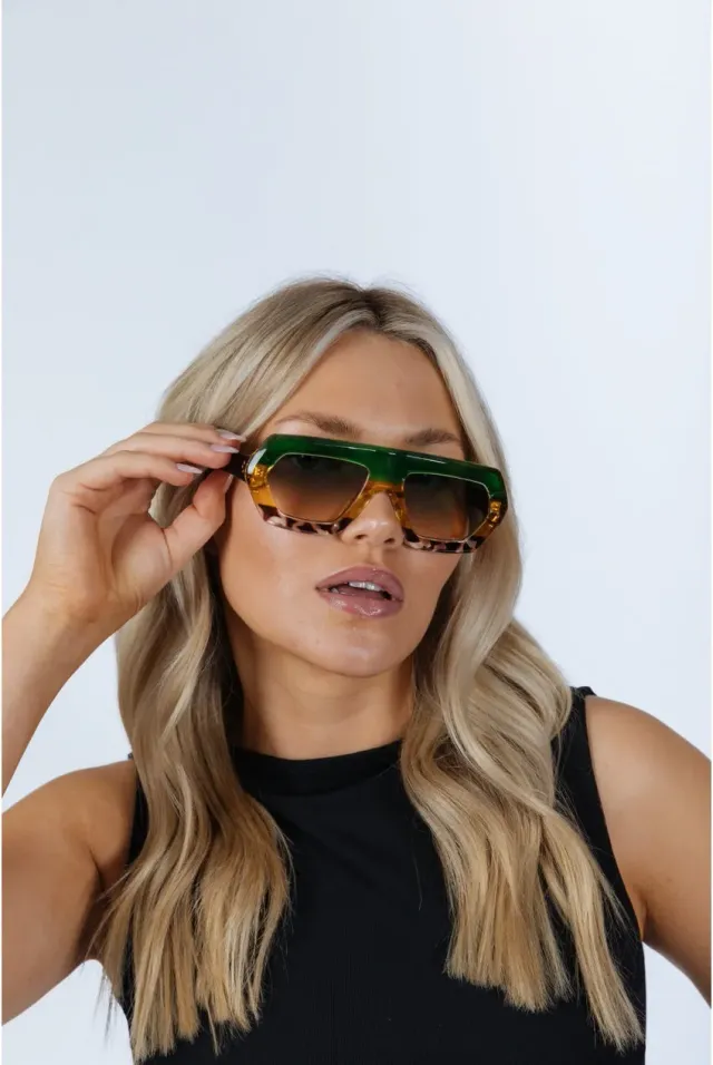 SVNX Occhiali da Sole Multi Stampa Flat Lenti Grigio Blu
