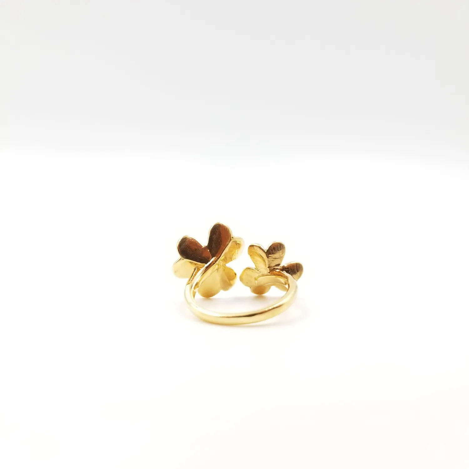 Our Dve Drifter anello argento dorato con zirconi