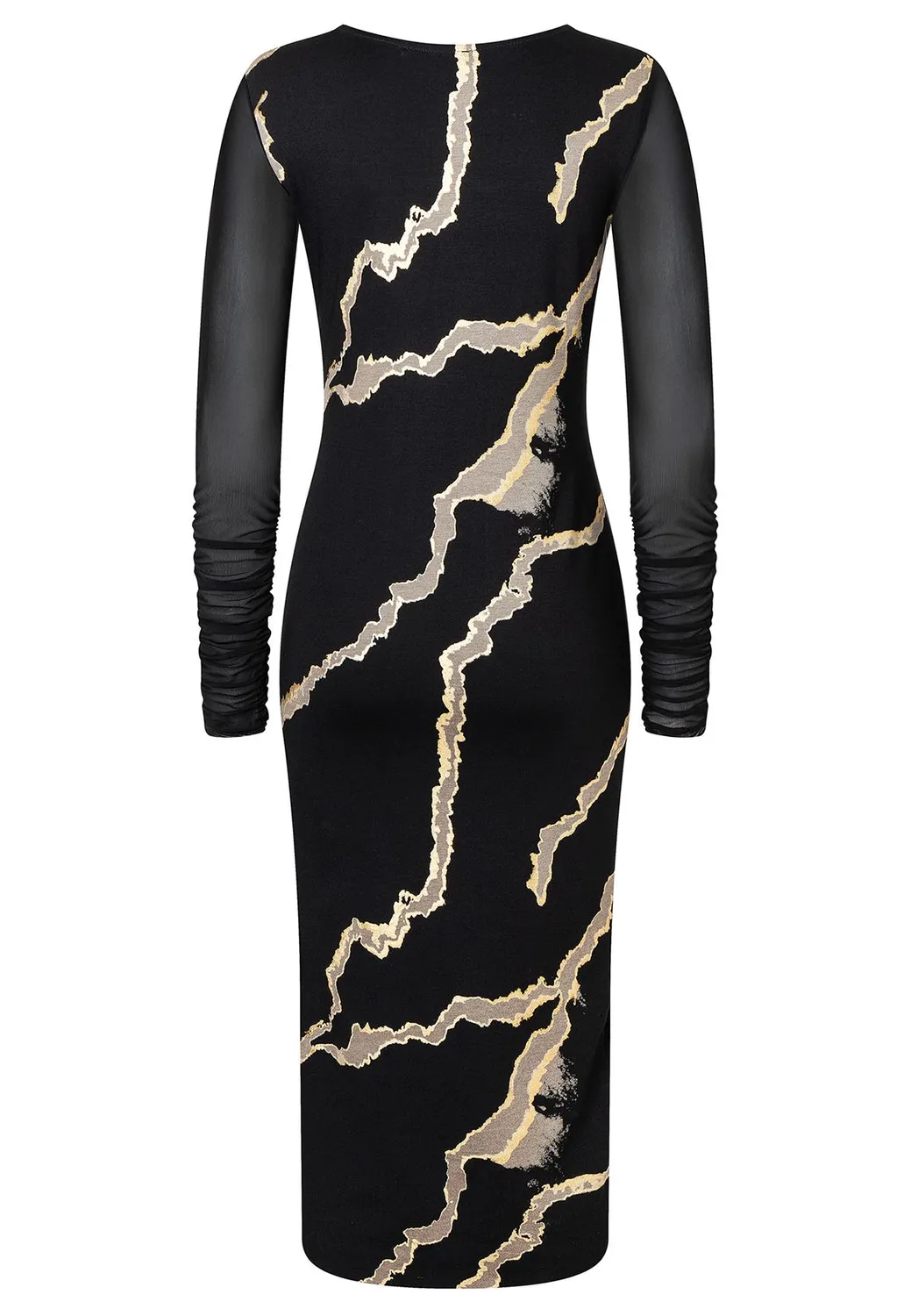 Ana Alcazar Pencil Dress Sannie vestito tubino oro
