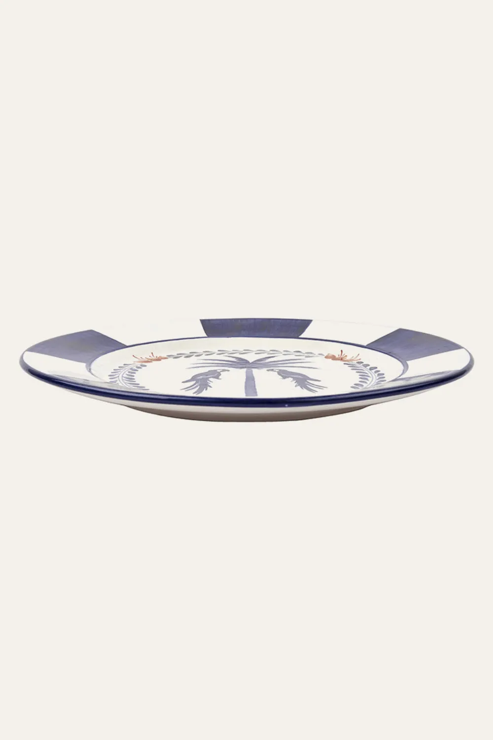 Johanna Ortiz Macao set 2 piatti blu ceramica