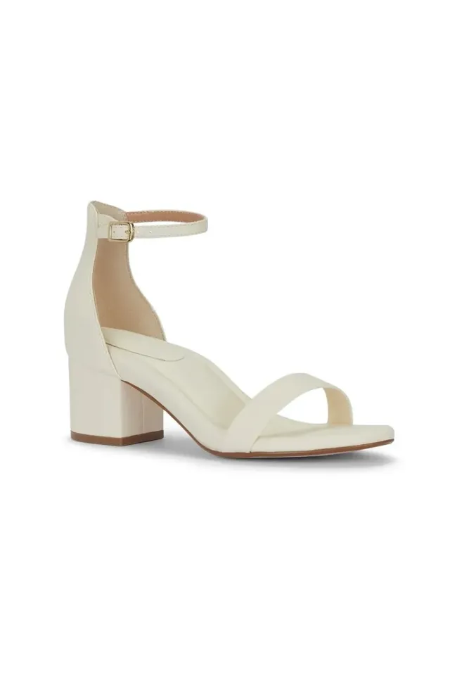 Malow London Chloe sandali con tacco nero tacco largo 5,5 cm