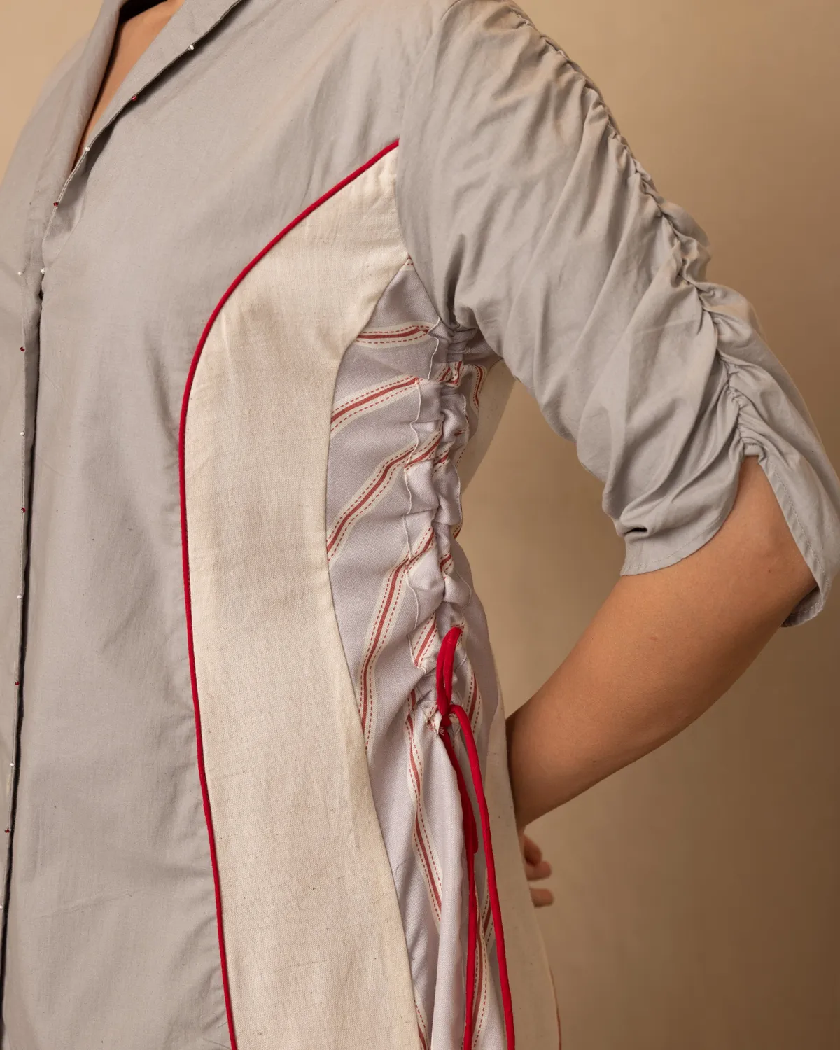 Our Dve Nautica Lia abito camicia grigio 51 pollici