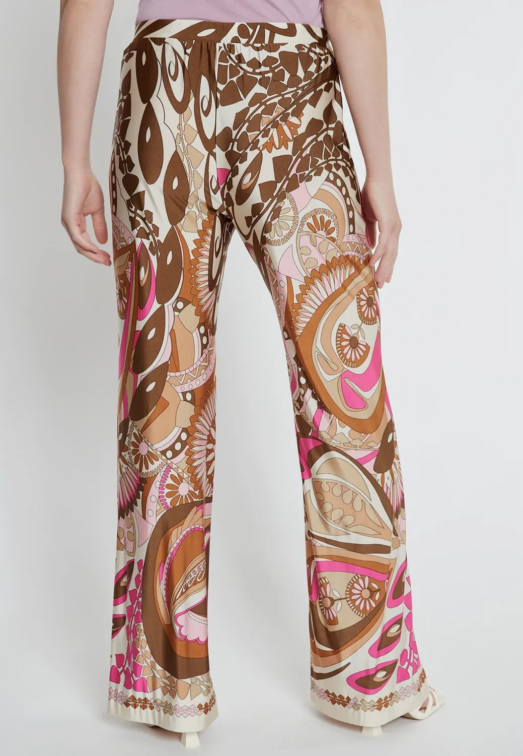 Ana Alcazar Kiwy pantaloni palazzo fantasia paradise