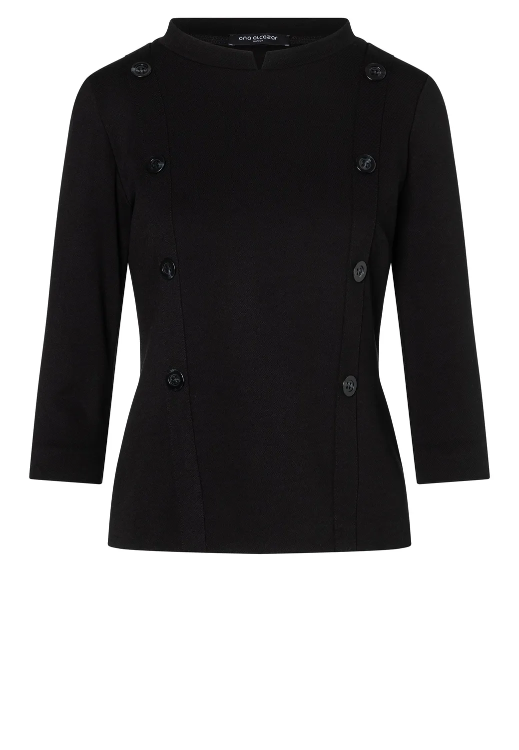 Ana Alcazar Ellisy top marinaro nero bottoni