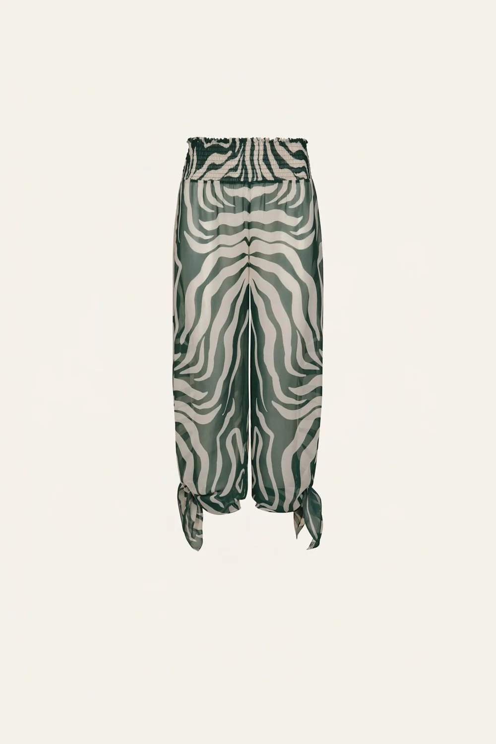 Johanna Ortiz In Eternity pantaloni palazzo georgette verde