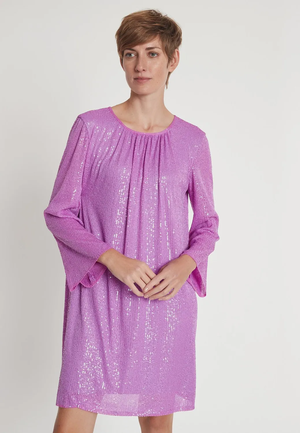 Ana Alcazar Labya abito paillettes corto
