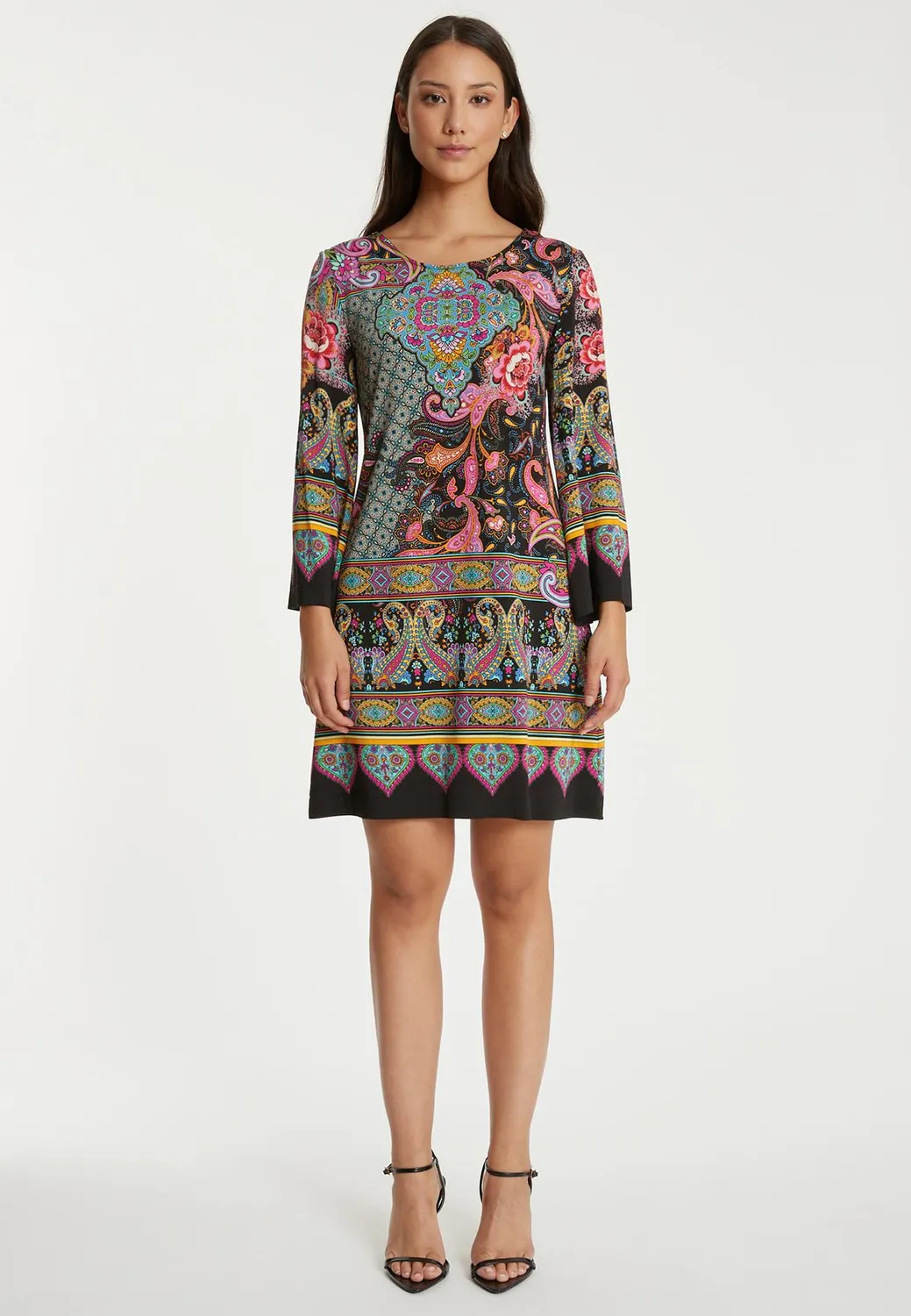 Ana Alcazar Saabea abito tunica paisley jersey