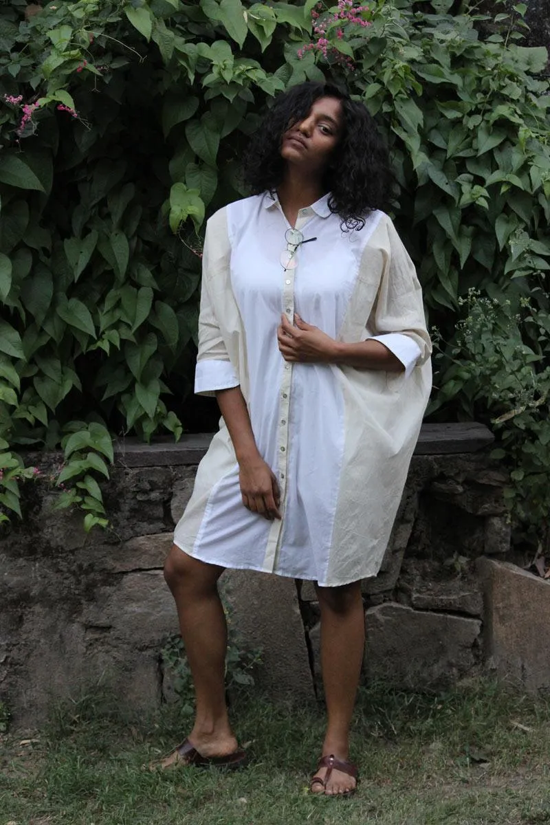 Our Dve Sofi top beige cotone manica dolman