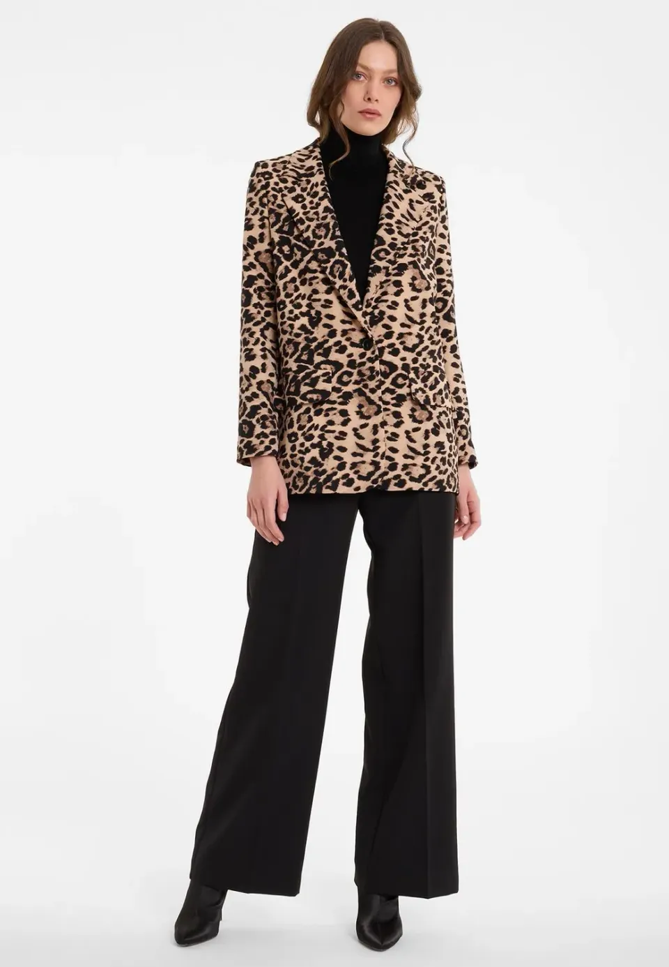 Ana Alcazar Ada blazer leopardato beige