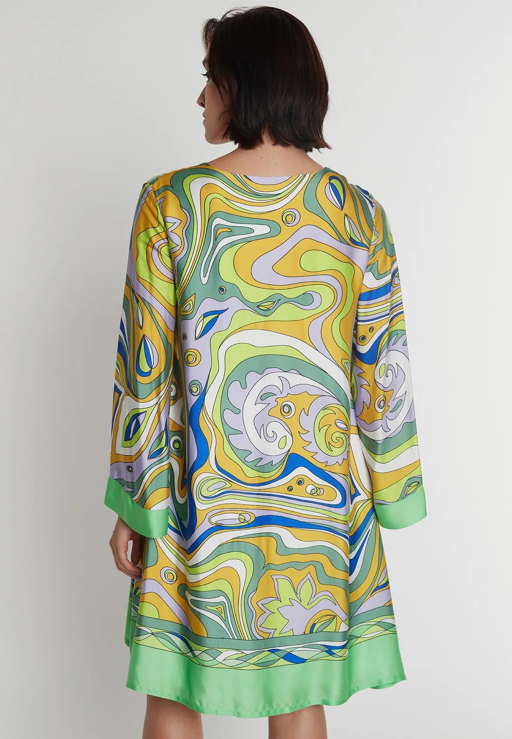 Ana Alcazar Pebby abito tunica satin fantasia