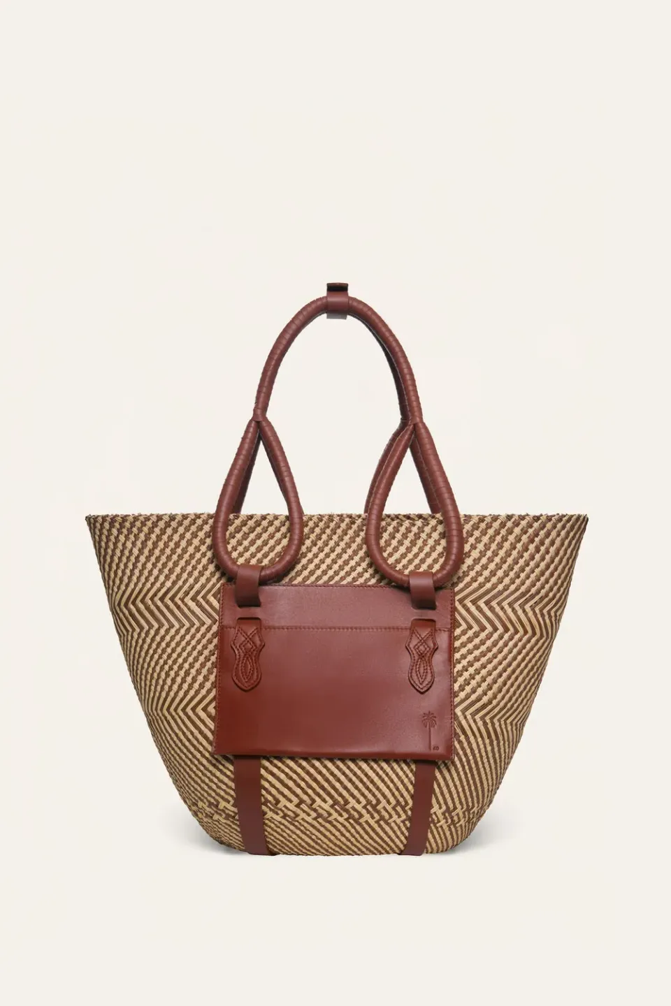 Johanna Ortiz Destination Seaside Tote Paglia Camel