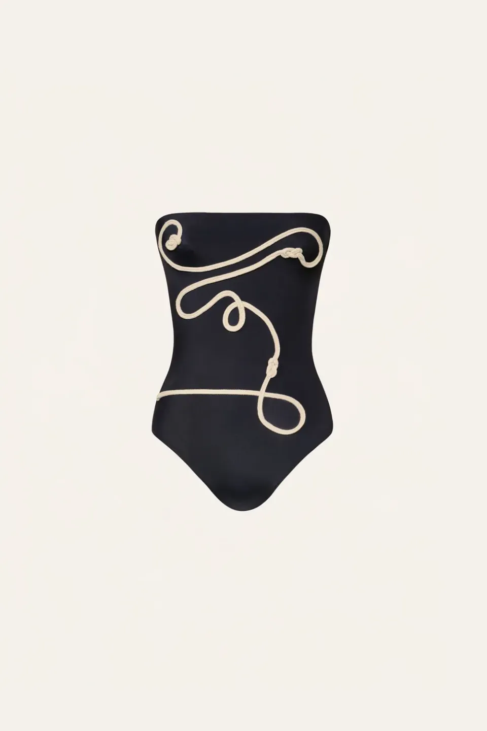 Johanna Ortiz Palmy costume intero nero in lycra