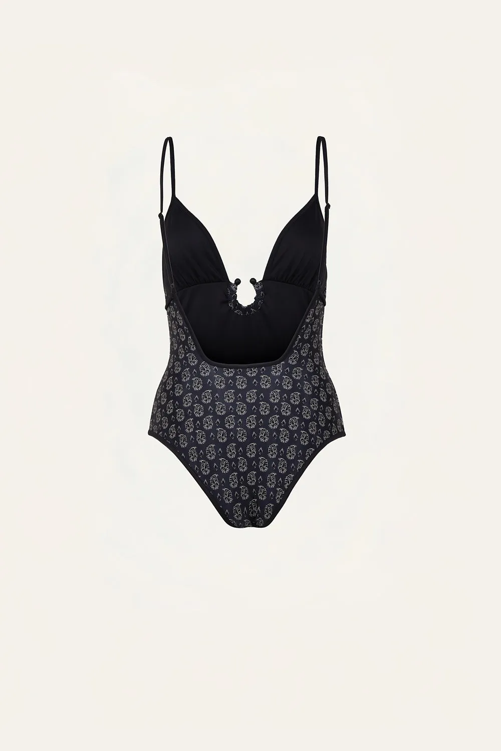 Johanna Ortiz Tide Mirage costume intero nero lycra