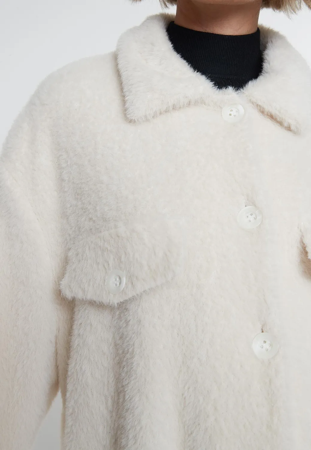 Ana Alcazar Mabisy giacca peluche beige