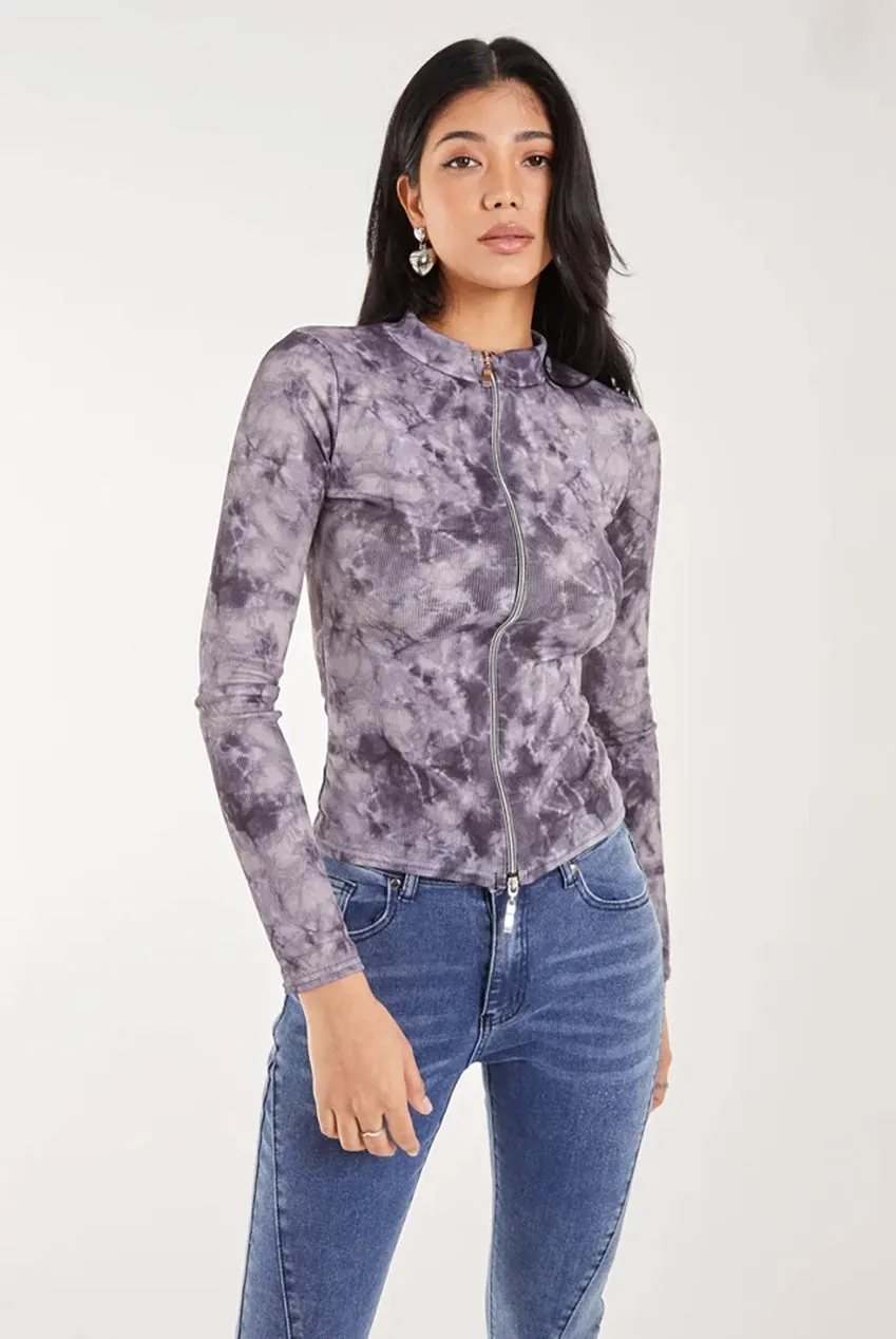 Pink Vanilla Acid Double Zip top midnight blue felpato