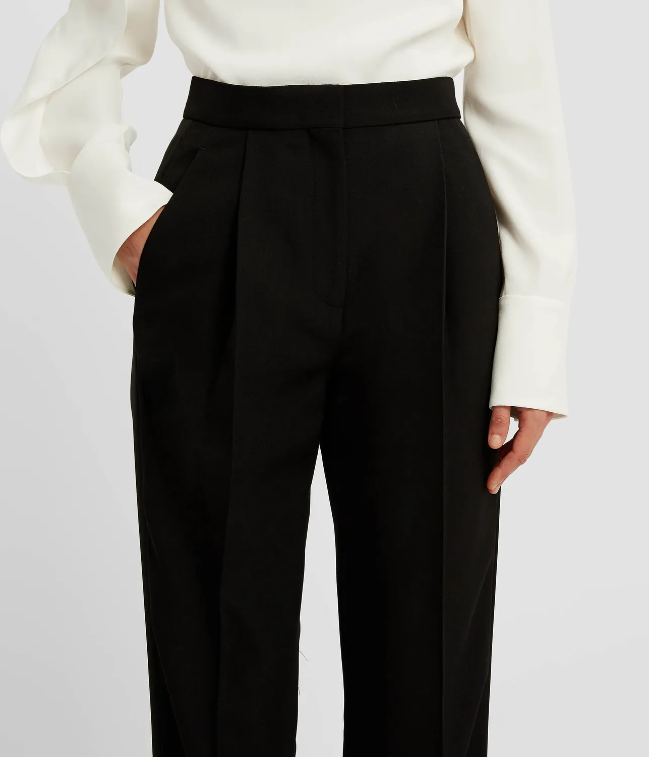 Erdem Grain De Poudre Tailored pantalone nero