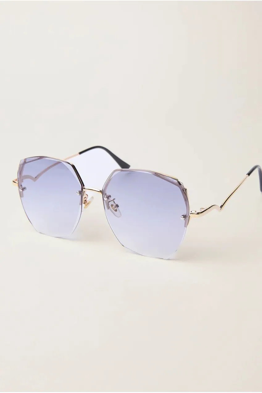 Blue Vanilla Frameless occhiali da sole viola senza montatura