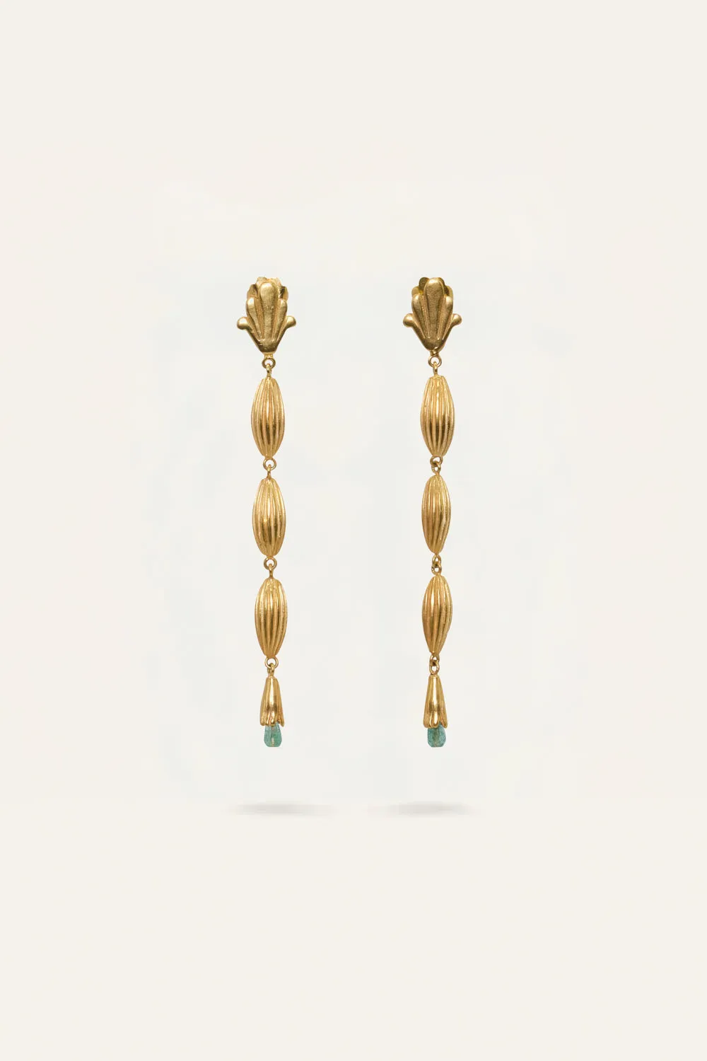 Johanna Ortiz Sacred Roots orecchini oro verde