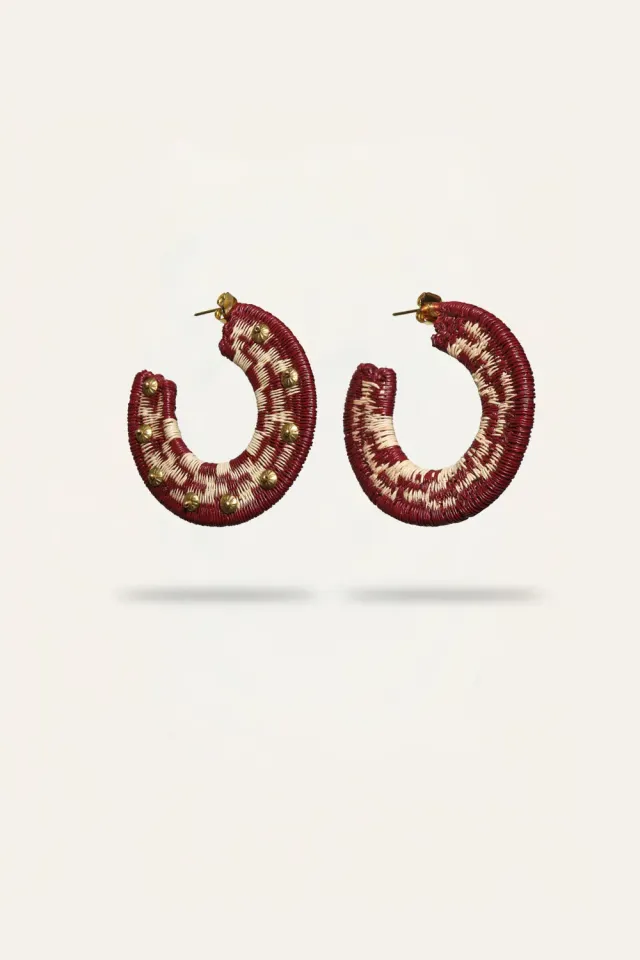 Johanna Ortiz Song Of The Pampas orecchini burgundy