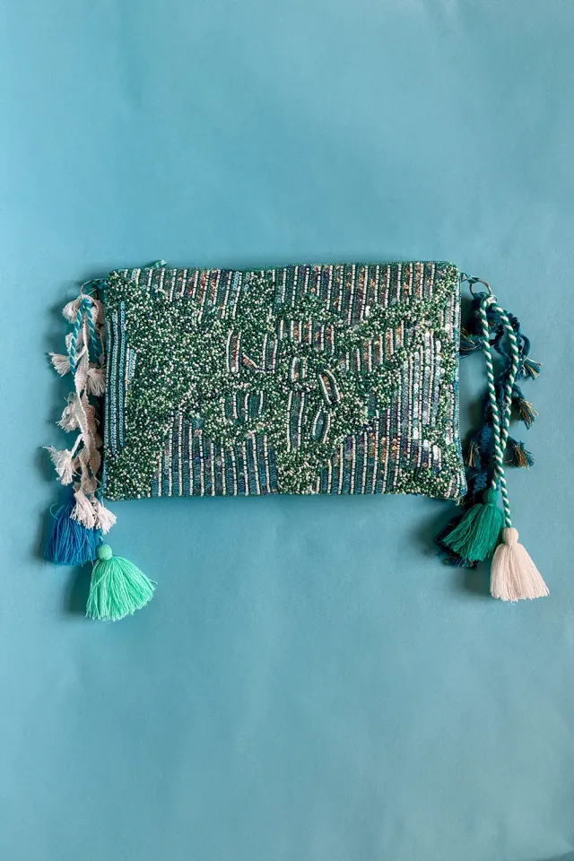 Antica Sartoria DV709 pochette blu cotone marino
