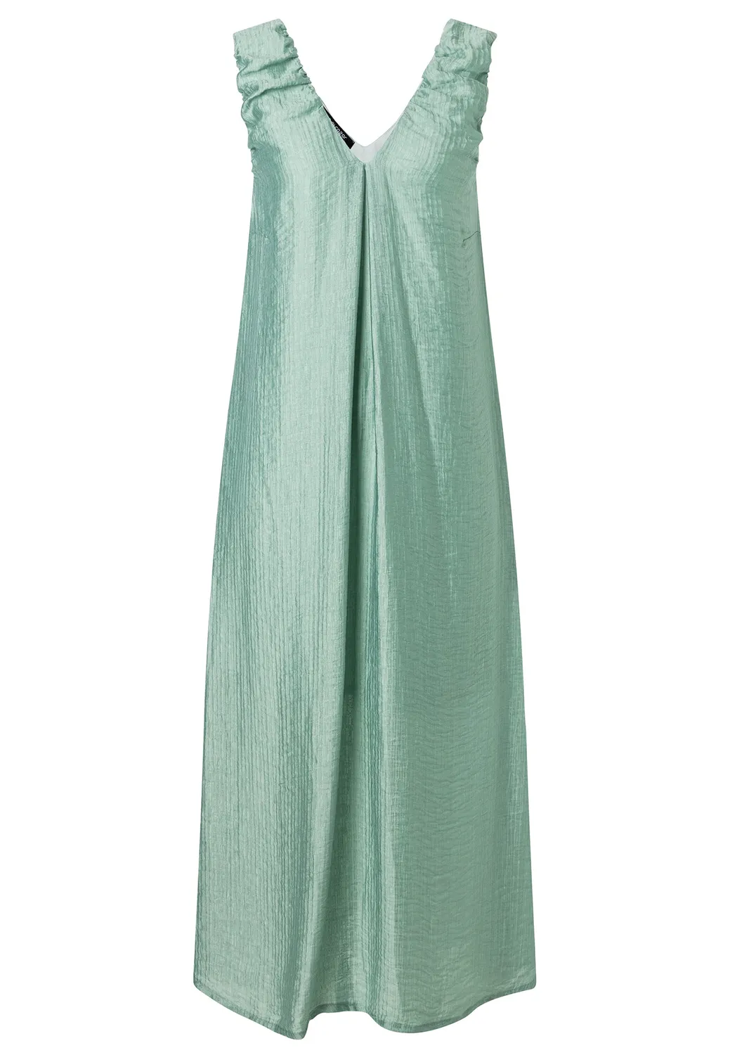 Ana Alcazar Doreth abito midi verde scollo V