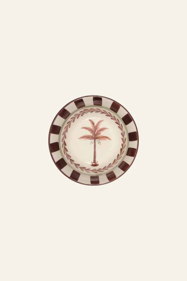 Johanna Ortiz Corozo Bowl set 2 ciotole ceramica tabacco verde