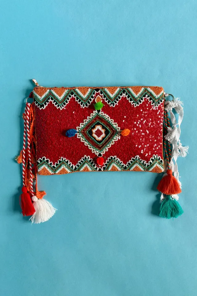 Antica Sartoria DV721 pochette fucsia boho
