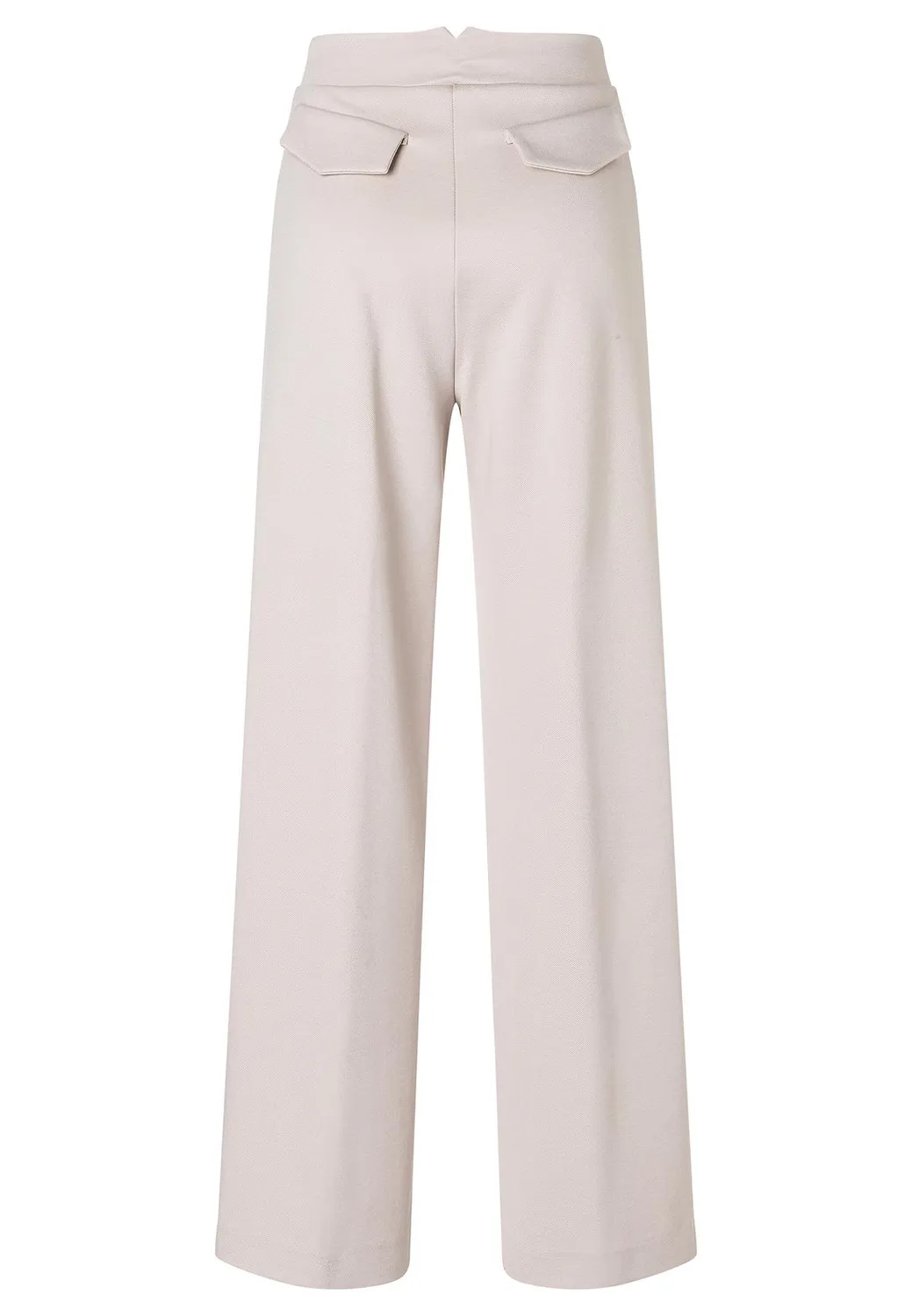Ana Alcazar Aino pantaloni palazzo ecru pieghe